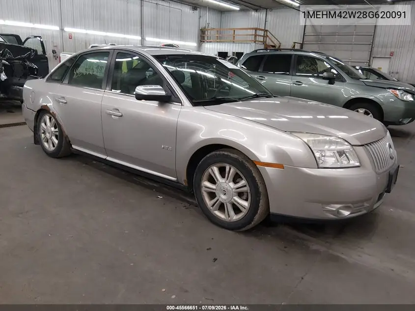 2008 Mercury Sable Premier VIN: 1MEHM42W28G620091 Lot: 45566651