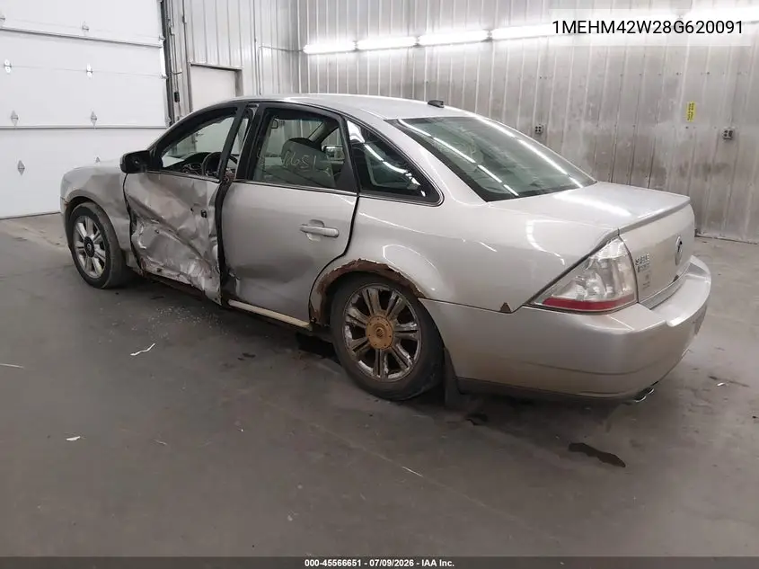 2008 Mercury Sable Premier VIN: 1MEHM42W28G620091 Lot: 45566651