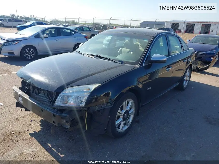 2008 Mercury Sable Premier VIN: 1MEHM42W98G605524 Lot: 45623179