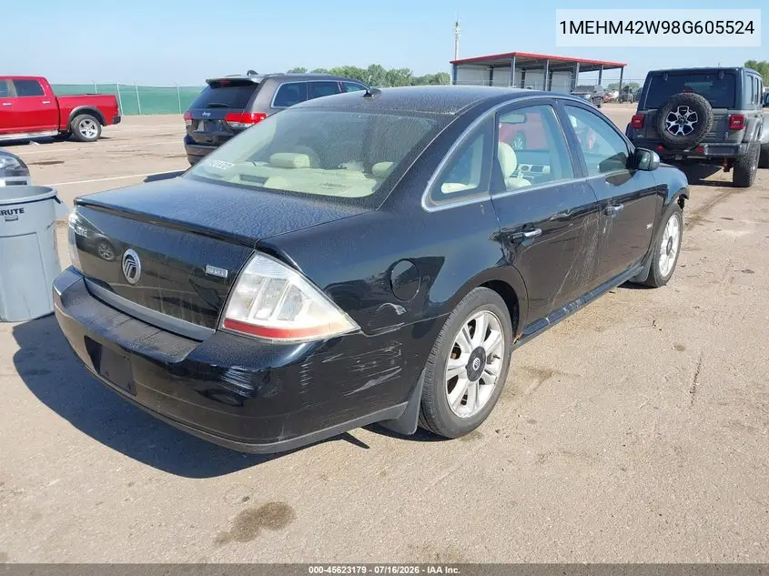 2008 Mercury Sable Premier VIN: 1MEHM42W98G605524 Lot: 45623179