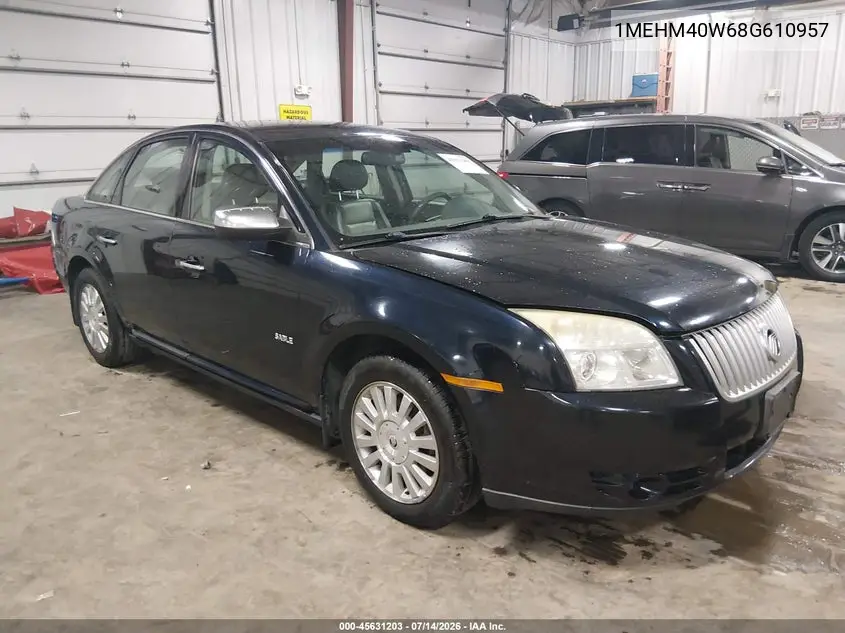 2008 Mercury Sable VIN: 1MEHM40W68G610957 Lot: 45631203