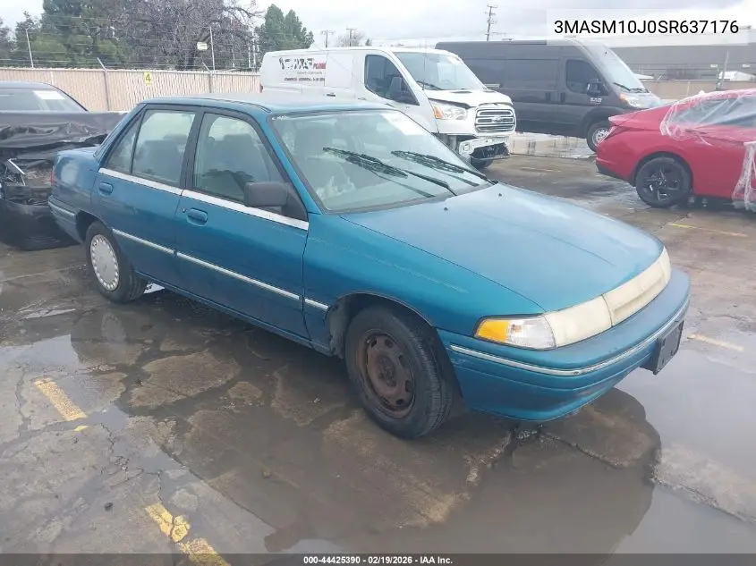 3MASM10J0SR637176 1995 Mercury Tracer Trio
