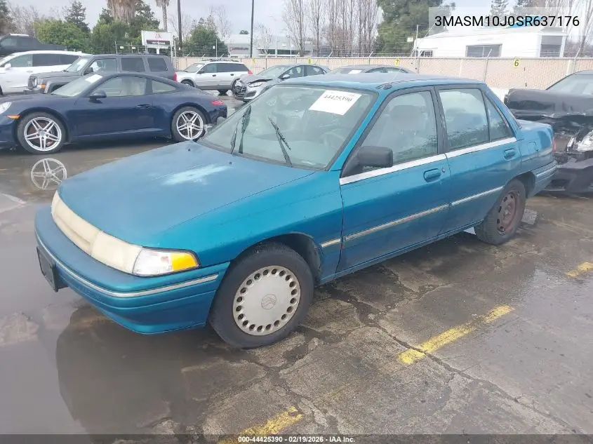 3MASM10J0SR637176 1995 Mercury Tracer Trio