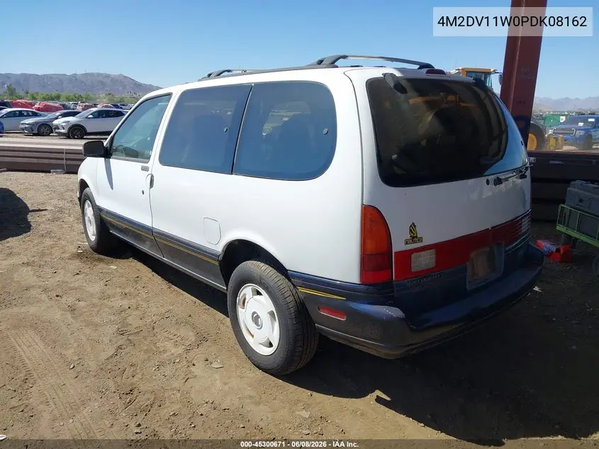1993 Mercury Villager VIN: 4M2DV11W0PDK08162 Lot: 45300671