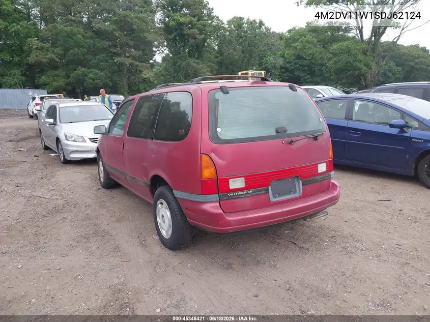1995 Mercury Villager VIN: 4M2DV11W1SDJ62124 Lot: 45346421