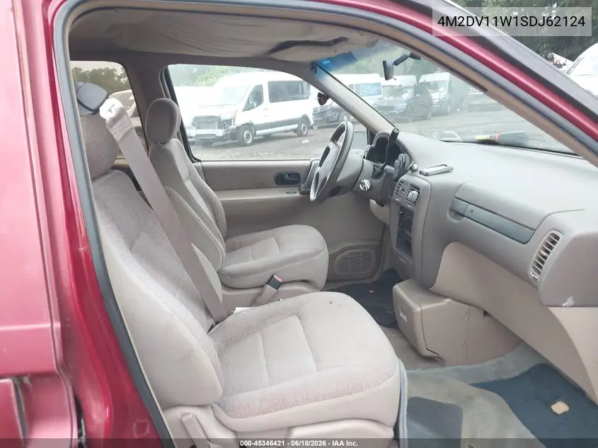 1995 Mercury Villager VIN: 4M2DV11W1SDJ62124 Lot: 45346421