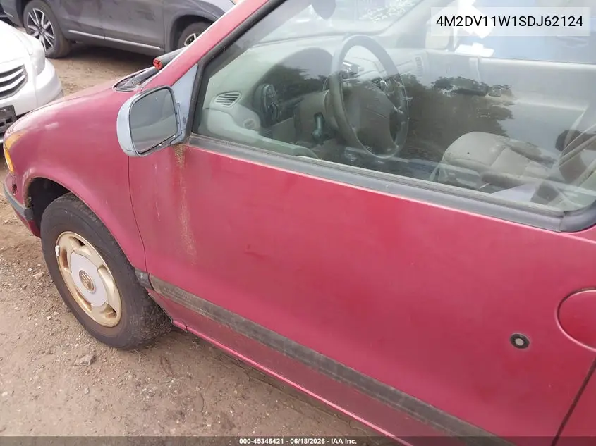1995 Mercury Villager VIN: 4M2DV11W1SDJ62124 Lot: 45346421