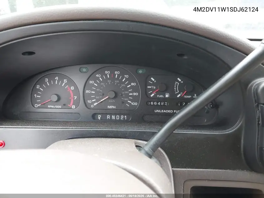 1995 Mercury Villager VIN: 4M2DV11W1SDJ62124 Lot: 45346421