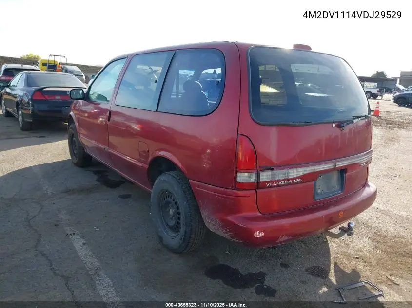 1997 Mercury Villager Gs/Ls/Nautica VIN: 4M2DV1114VDJ29529 Lot: 43655323