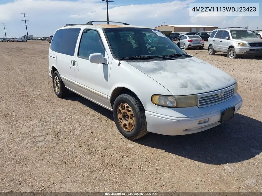 1998 Mercury Villager Gs/Ls/Nautica VIN: 4M2ZV1113WDJ23423 Lot: 44780133