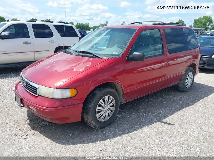 1998 Mercury Villager VIN: 4M2ZV1115WDJ09278 Lot: 45177313