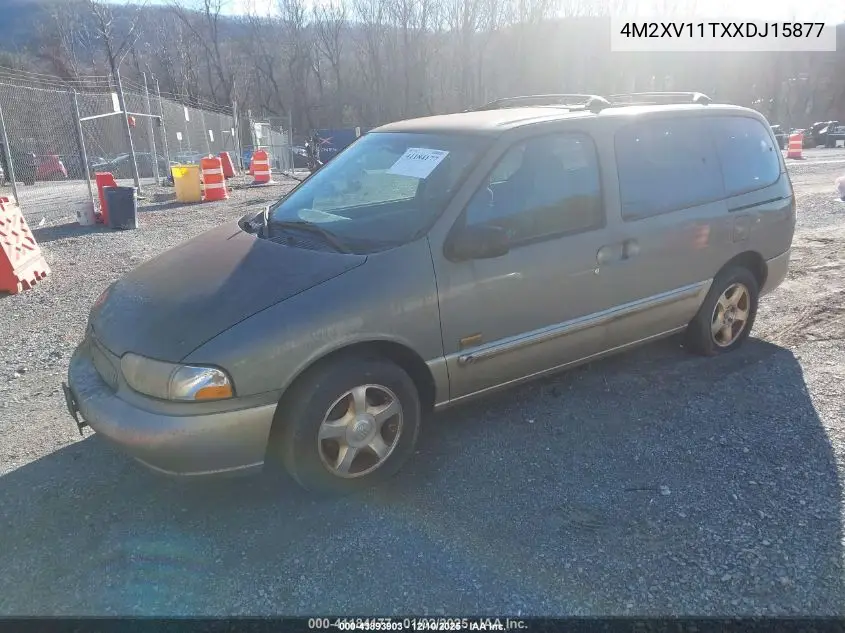 1999 Mercury Villager Estate/Sport VIN: 4M2XV11TXXDJ15877 Lot: 43893903