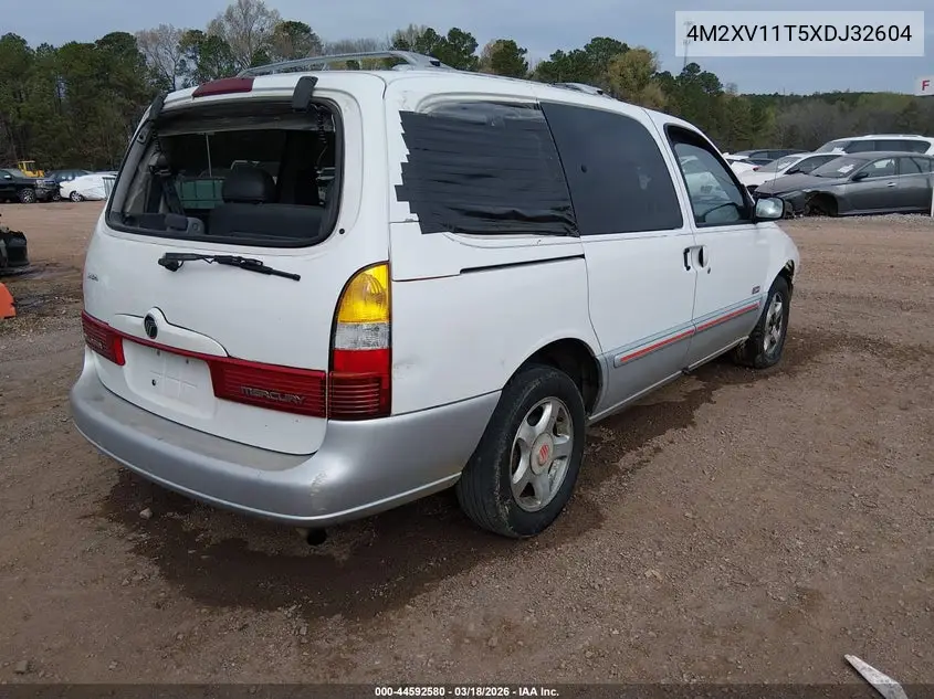 1999 Mercury Villager Estate/Sport VIN: 4M2XV11T5XDJ32604 Lot: 44592580