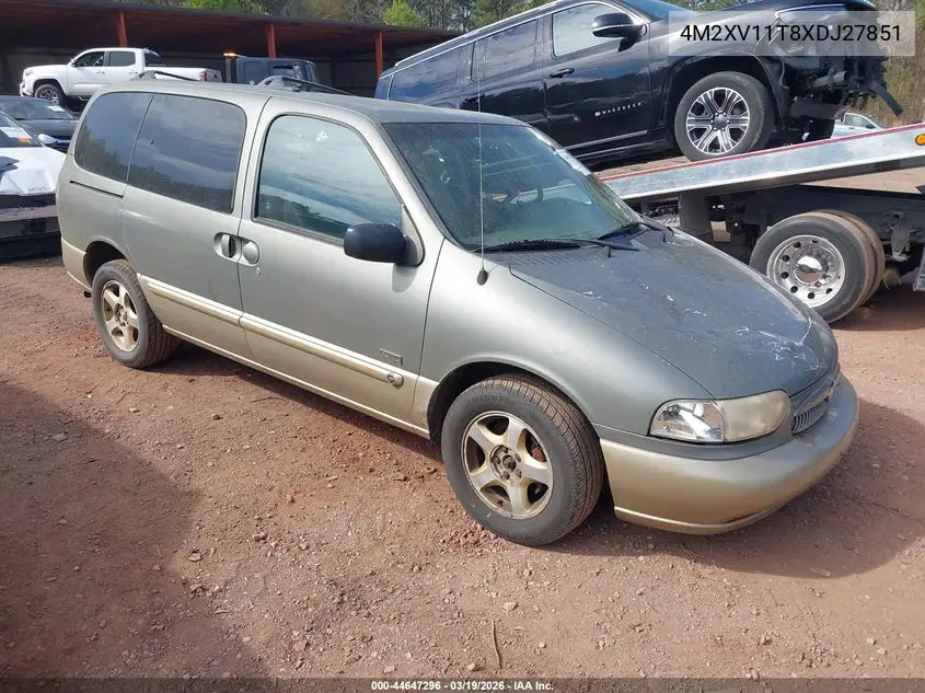 1999 Mercury Villager Estate/Sport VIN: 4M2XV11T8XDJ27851 Lot: 44647296