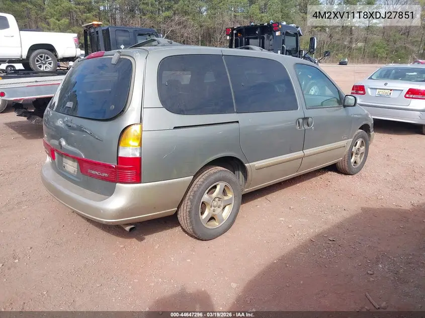 1999 Mercury Villager Estate/Sport VIN: 4M2XV11T8XDJ27851 Lot: 44647296