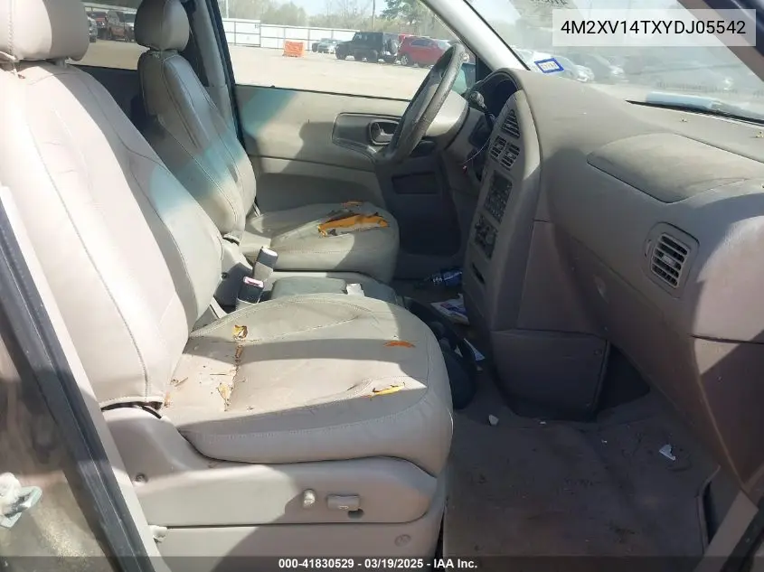 2000 Mercury Villager Estate VIN: 4M2XV14TXYDJ05542 Lot: 41830529