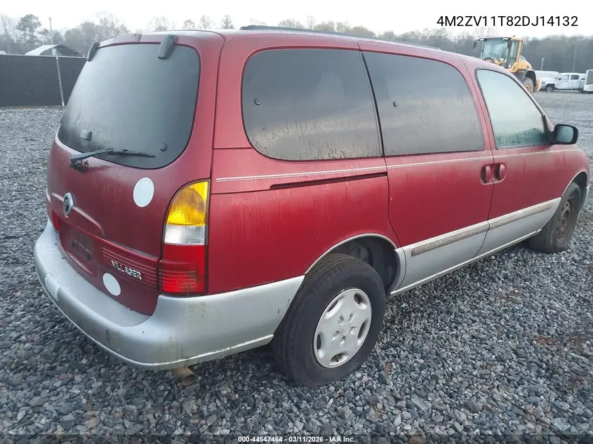 2002 Mercury Villager VIN: 4M2ZV11T82DJ14132 Lot: 44547464