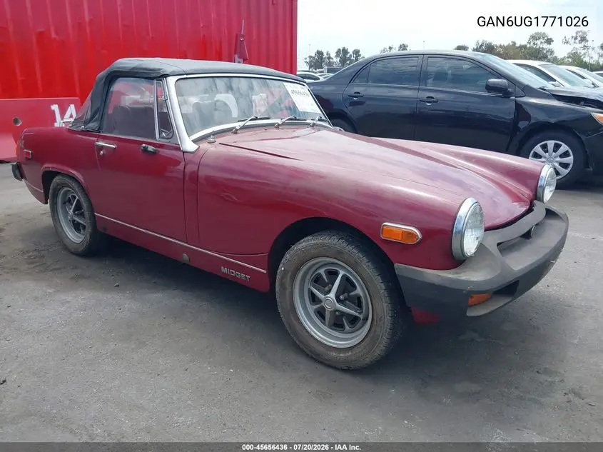 1976 Mg Midget VIN: GAN6UG177102G Lot: 45656436