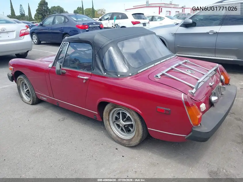 1976 Mg Midget VIN: GAN6UG177102G Lot: 45656436