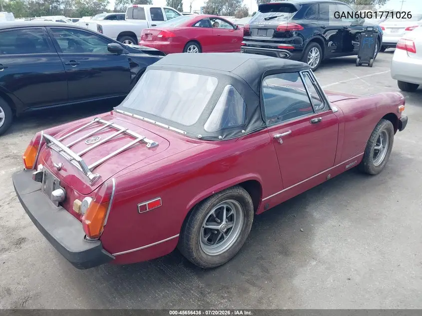 1976 Mg Midget VIN: GAN6UG177102G Lot: 45656436
