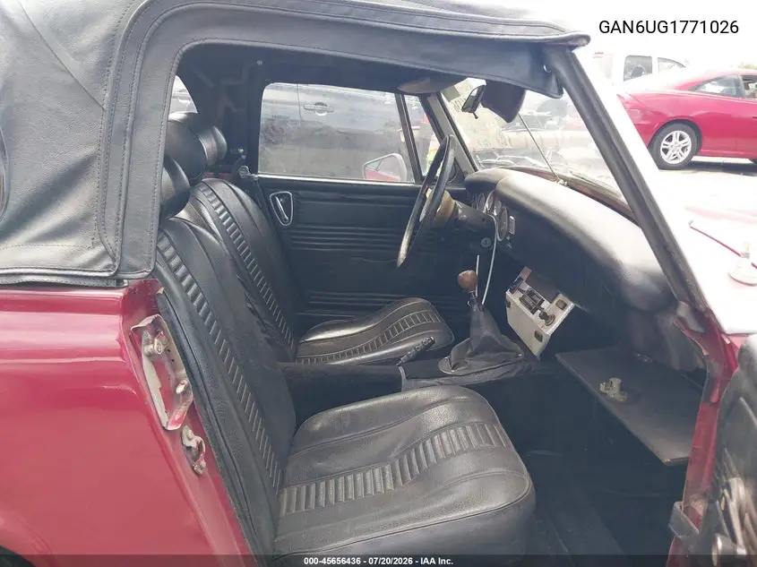 1976 Mg Midget VIN: GAN6UG177102G Lot: 45656436