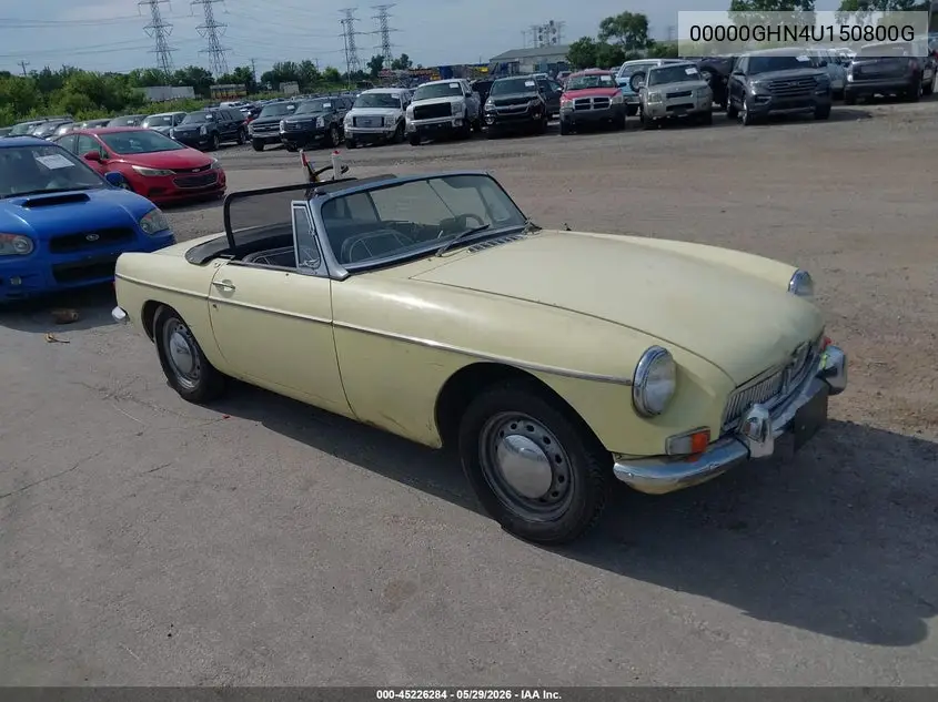 1968 Mg Mgb VIN: 00000GHN4U150800G Lot: 45226284