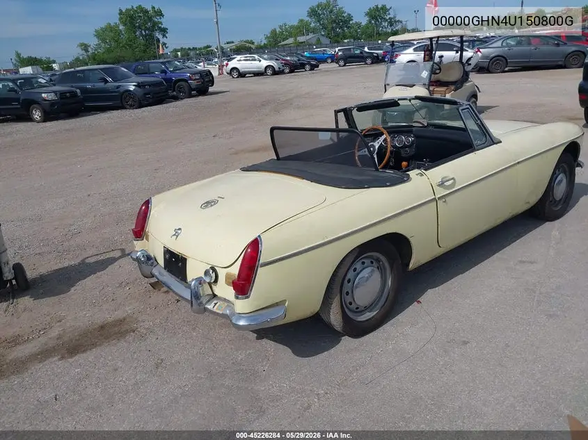 1968 Mg Mgb VIN: 00000GHN4U150800G Lot: 45226284