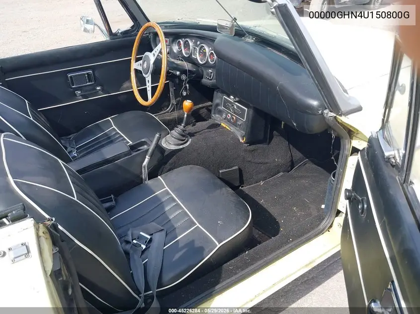 1968 Mg Mgb VIN: 00000GHN4U150800G Lot: 45226284