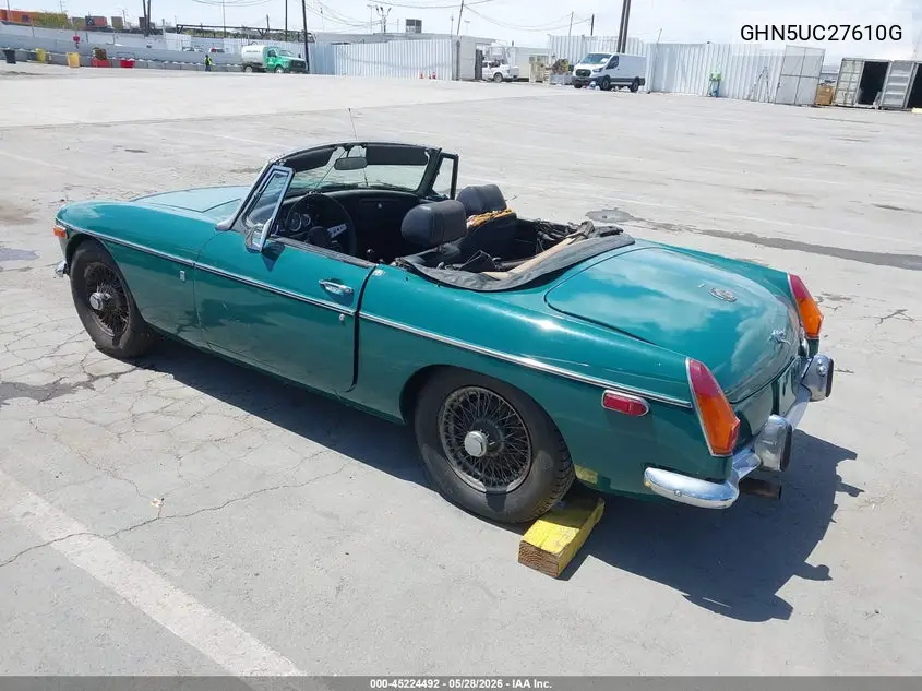 1972 Mg Mgb VIN: GHN5UC276210G Lot: 45224492