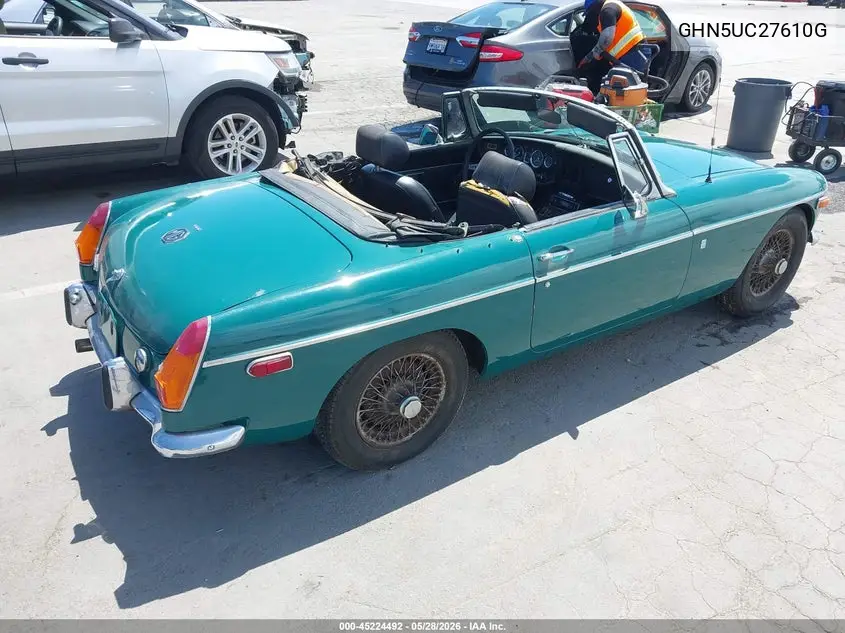 1972 Mg Mgb VIN: GHN5UC276210G Lot: 45224492