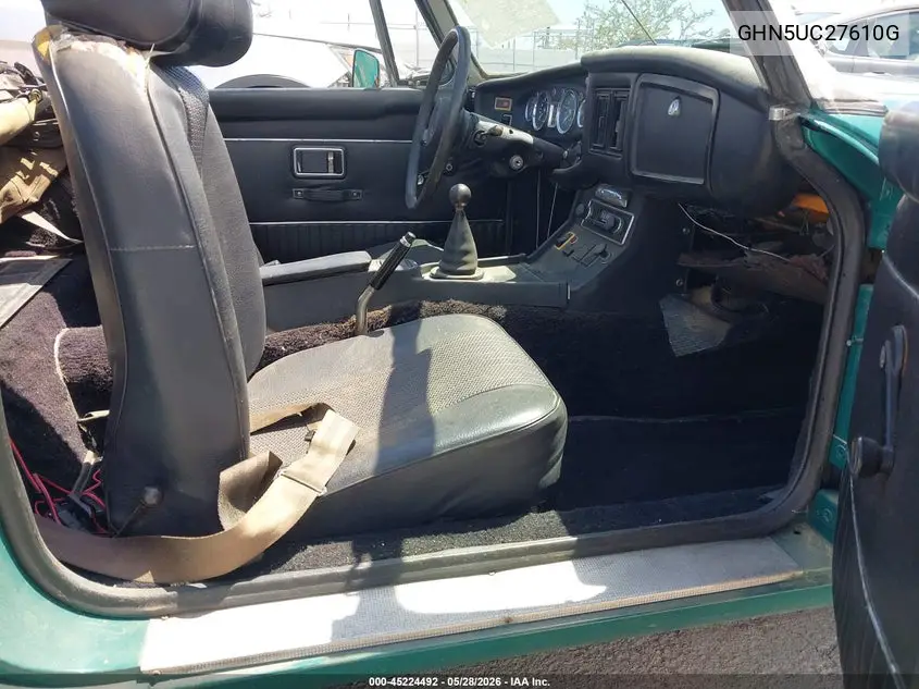 1972 Mg Mgb VIN: GHN5UC276210G Lot: 45224492