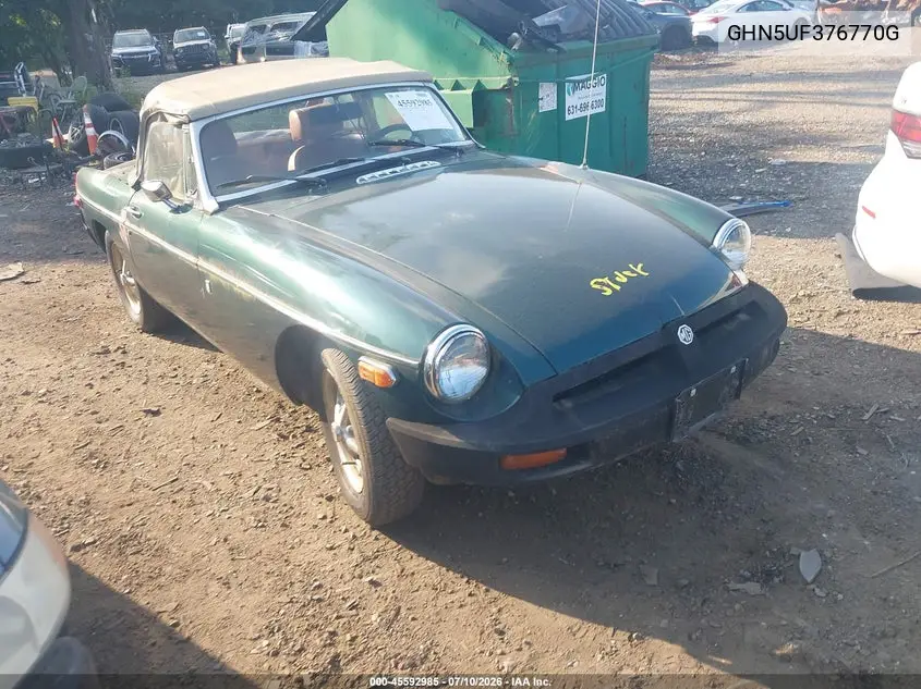 1975 Mg Mgb VIN: GHN5UF376770G Lot: 45592985