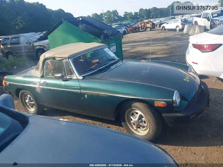 1975 Mg Mgb VIN: GHN5UF376770G Lot: 45592985