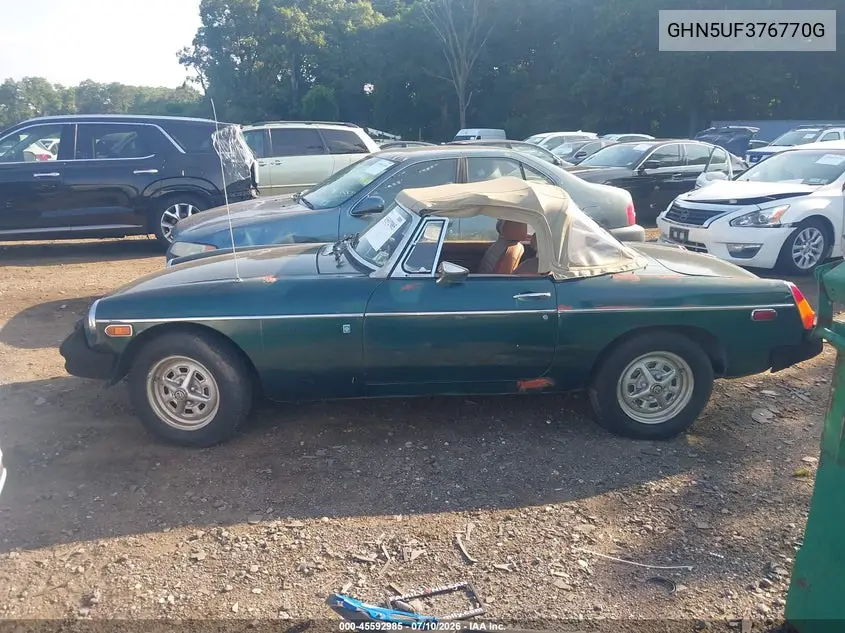 1975 Mg Mgb VIN: GHN5UF376770G Lot: 45592985