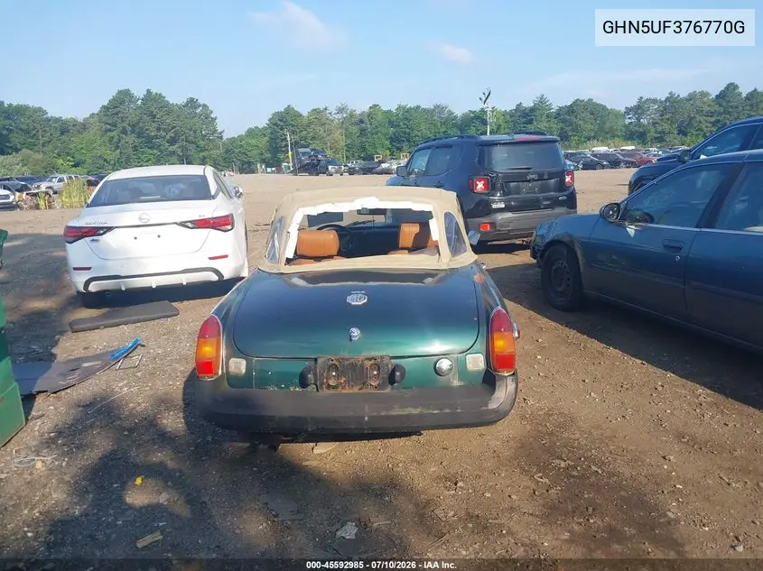 1975 Mg Mgb VIN: GHN5UF376770G Lot: 45592985