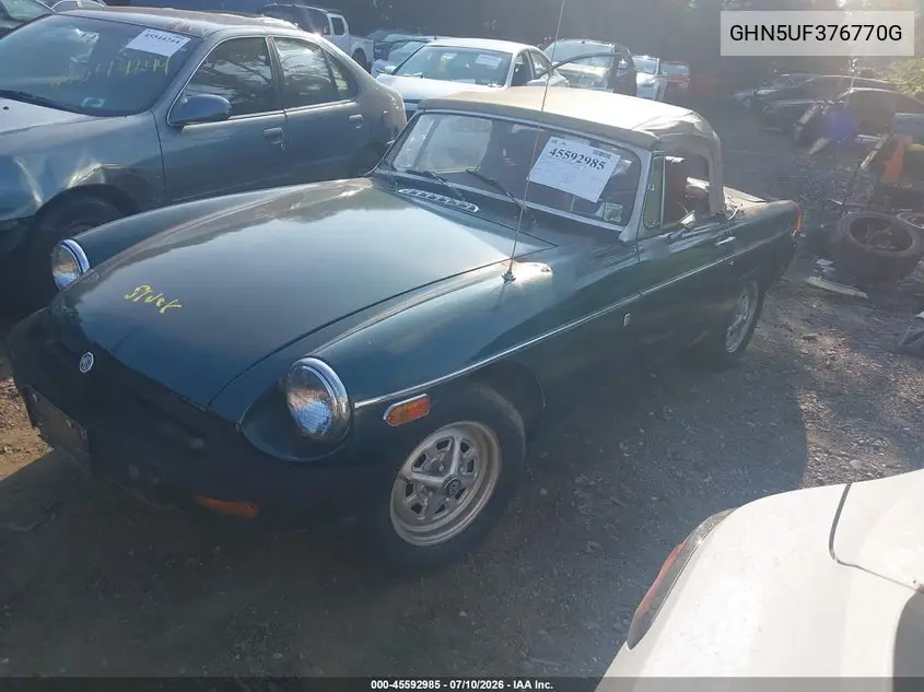 1975 Mg Mgb VIN: GHN5UF376770G Lot: 45592985