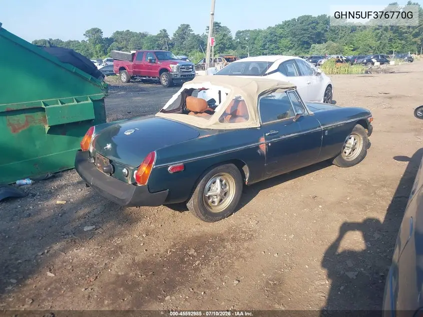 1975 Mg Mgb VIN: GHN5UF376770G Lot: 45592985
