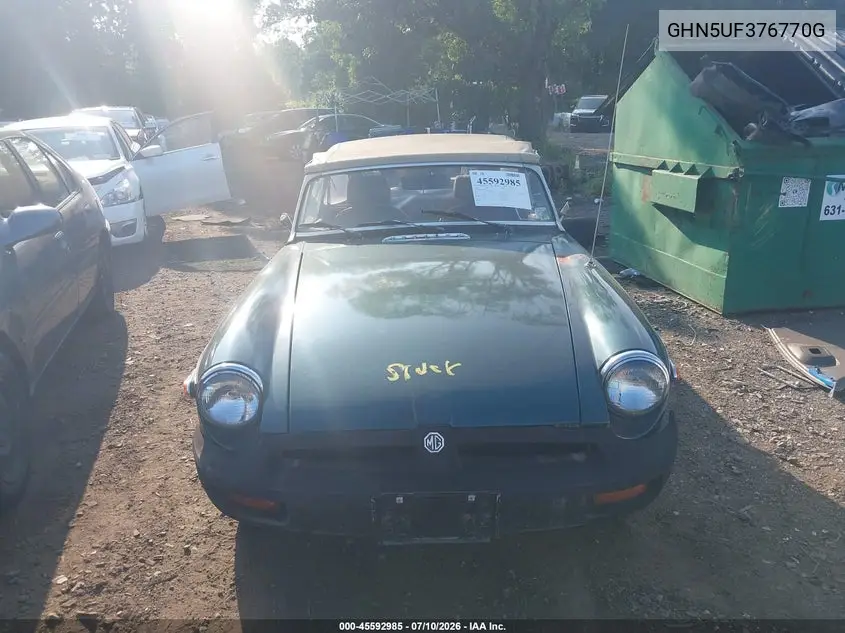 1975 Mg Mgb VIN: GHN5UF376770G Lot: 45592985