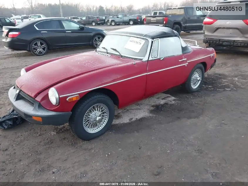 1978 Mg Mgb VIN: GHN5UJ448051G Lot: 44113078