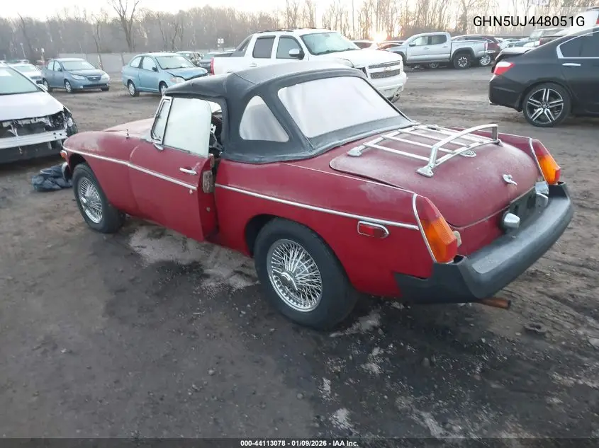 1978 Mg Mgb VIN: GHN5UJ448051G Lot: 44113078