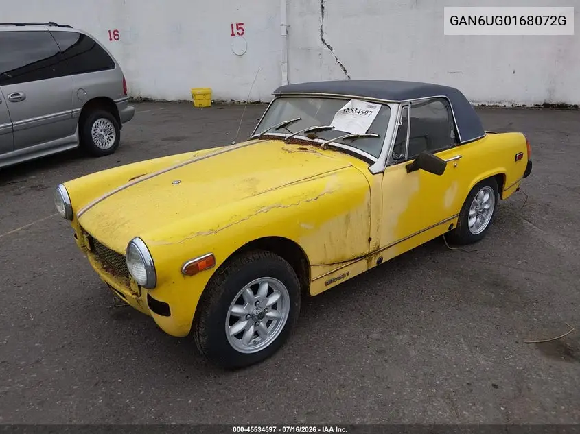 1975 Mg Midget VIN: GAN6UG0168072G Lot: 45534597