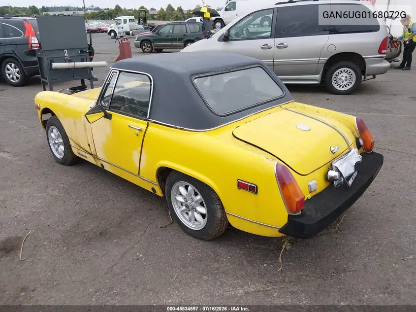 1975 Mg Midget VIN: GAN6UG0168072G Lot: 45534597
