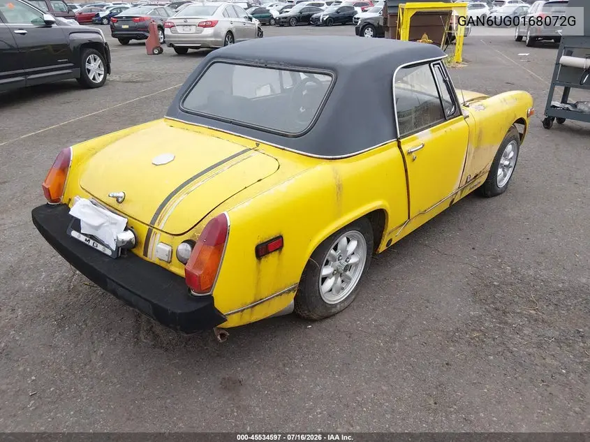 1975 Mg Midget VIN: GAN6UG0168072G Lot: 45534597