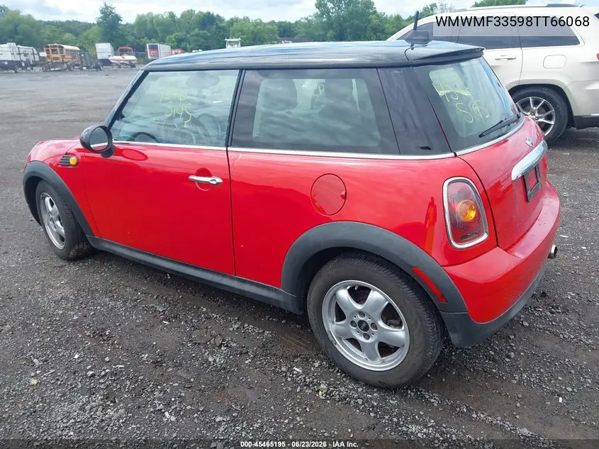 2008 Mini Cooper Hardtop VIN: WMWMF33598TT66068 Lot: 45465195