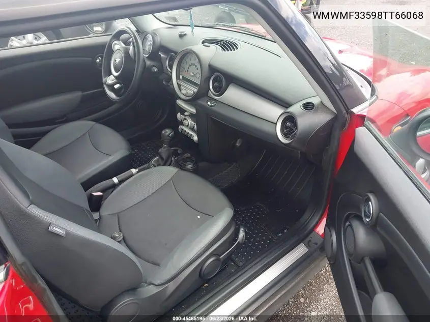 2008 Mini Cooper Hardtop VIN: WMWMF33598TT66068 Lot: 45465195