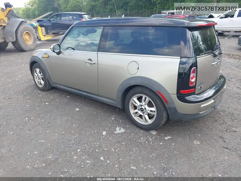 2011 Mini Cooper Clubman VIN: WMWZF3C57BTX82102 Lot: 45352444