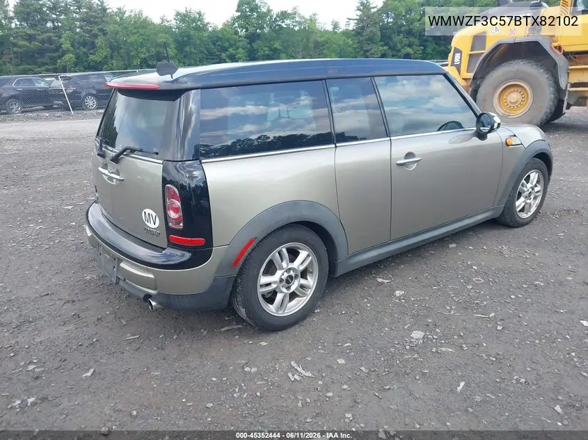 2011 Mini Cooper Clubman VIN: WMWZF3C57BTX82102 Lot: 45352444