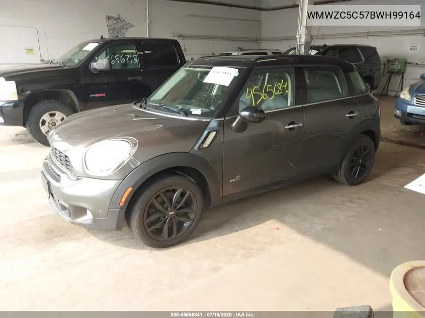 2011 Mini Cooper S Countryman VIN: WMWZC5C57BWH99164 Lot: 45656841