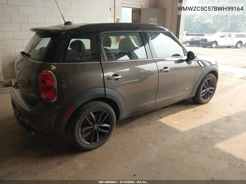 2011 Mini Cooper S Countryman VIN: WMWZC5C57BWH99164 Lot: 45656841