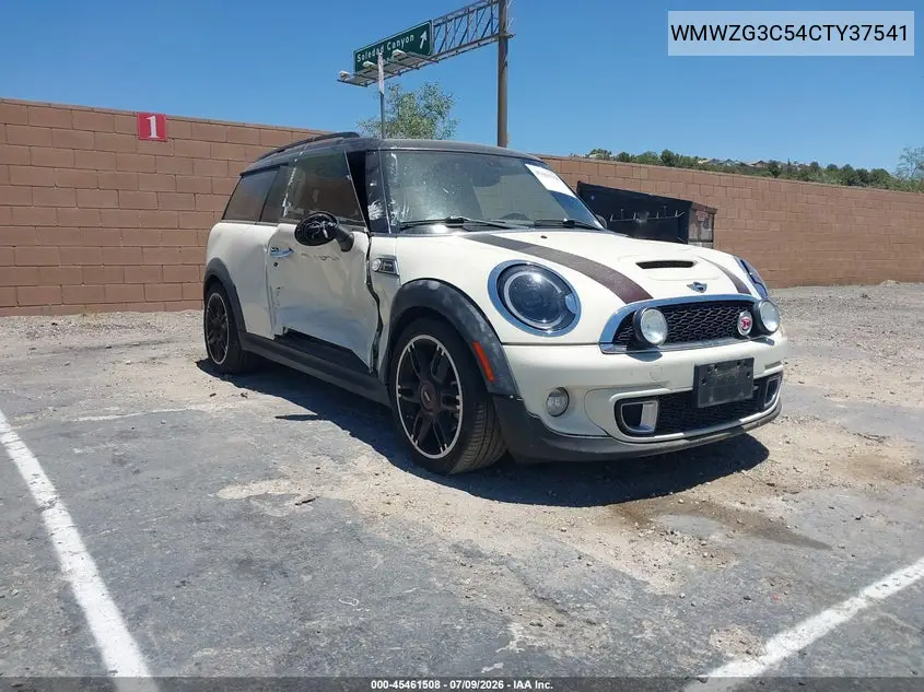 2012 Mini Cooper S Clubman VIN: WMWZG3C54CTY37541 Lot: 45461508